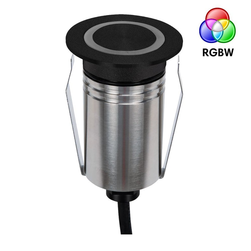 EMIT-55 LED Ring Mini Inground Light 24V 2.5W RGBW Black - 10135