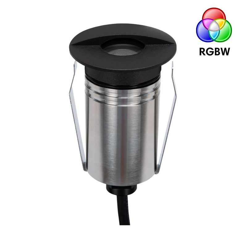 EMIT-55 LED Eyelid Mini Inground Light 24V 2.5W RGBW Black - 10129
