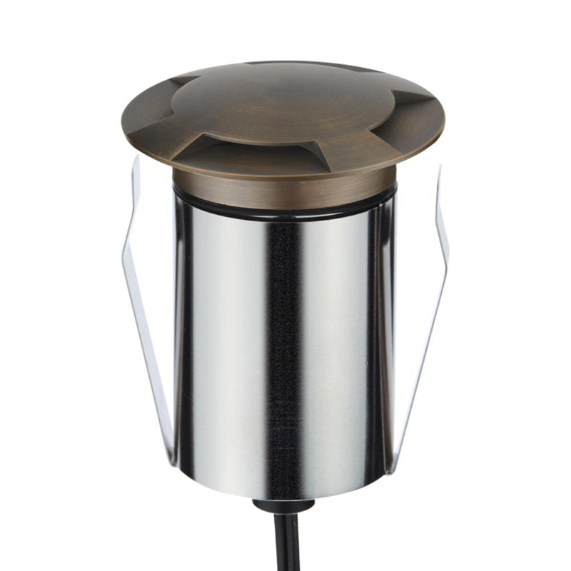 EMIT-85 LED 4-Way Inground Light 24V 6W RGBW Antique Brass - 10251