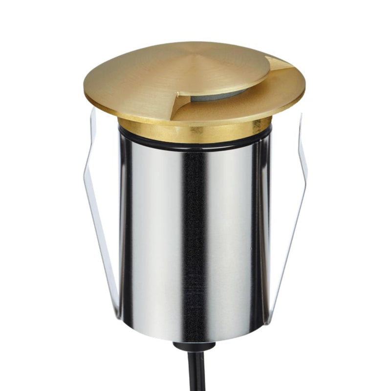 EMIT-85 LED 1-Way Inground Light 24V 6W RGBW Brushed Brass - 10238