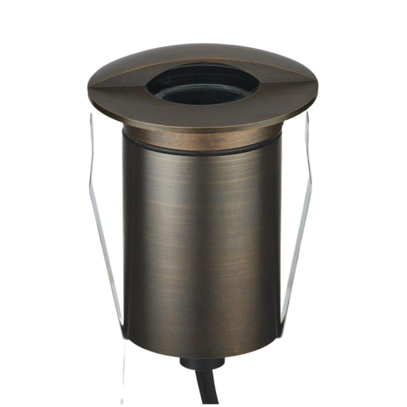 EMIT-85 LED Eyelid Inground Light 12/24V 4W/6W Tri Colour Antique Brass - 10207
