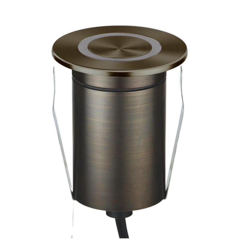 EMIT-85 LED Ring Inground Light 12/24V 4W/6W Tri Colour Antique Brass - 10213