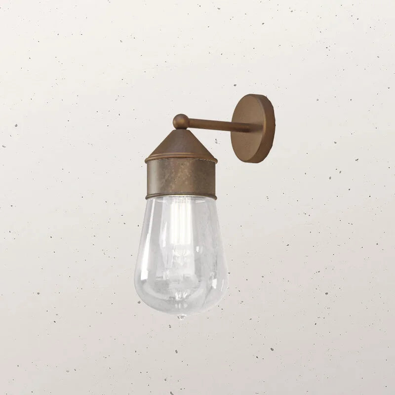 Drop Outdoor Wall Light Antique Brass & Antique Copper - IL.270.04.ORT