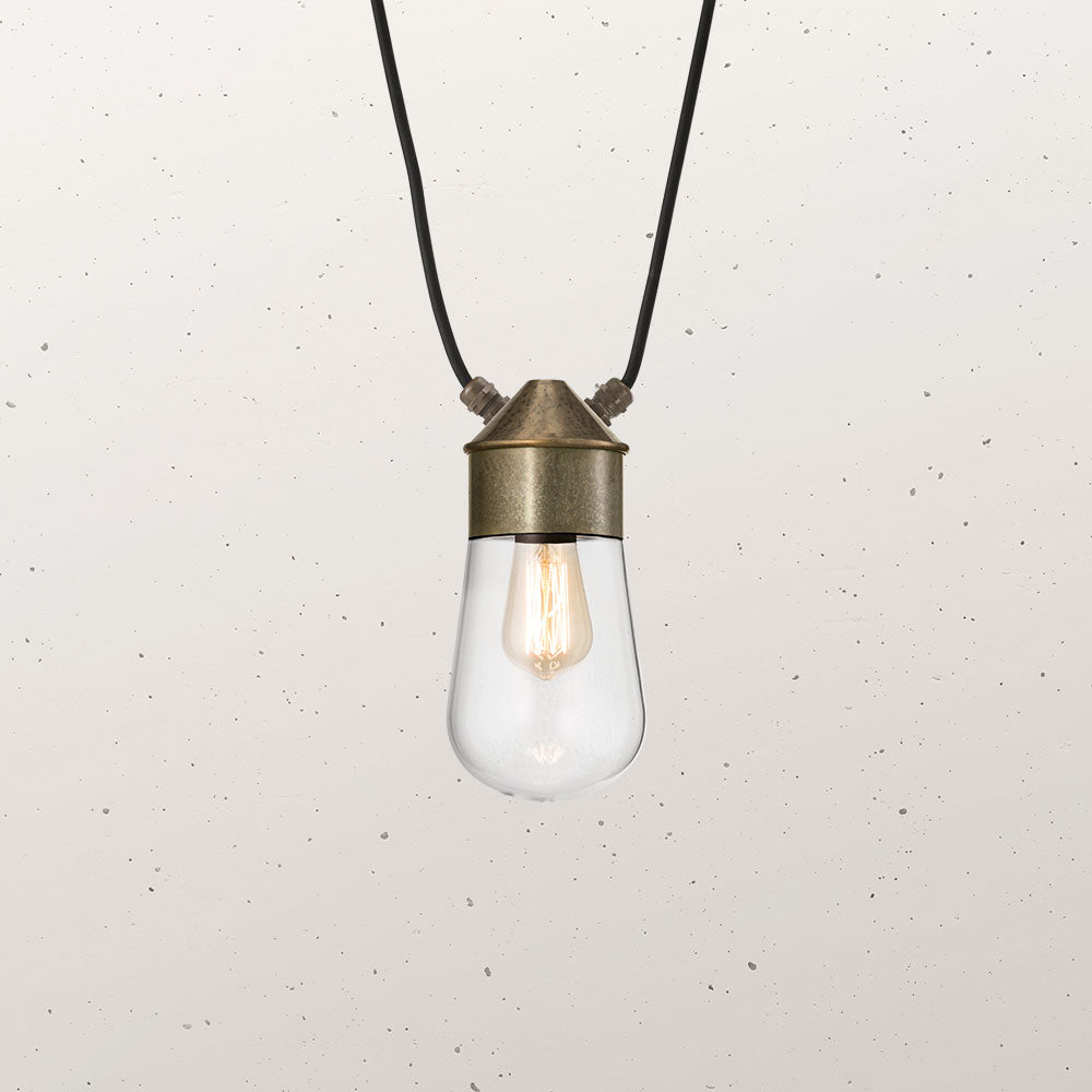 Drop Mini Duel Cable Cluster Pendant Light Antique Brass - IL.270.42.OOT