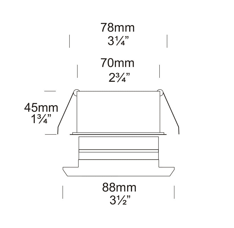 Eave Square Ceiling Mount Light Black - EAVESQ-SS
