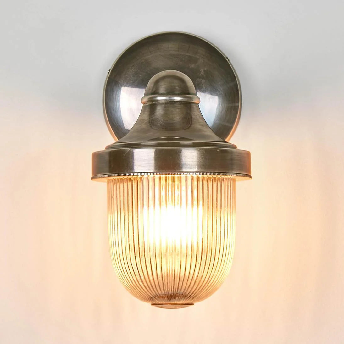 Jade Outdoor Wall Light Silver & Clear - ELPIM31070AS