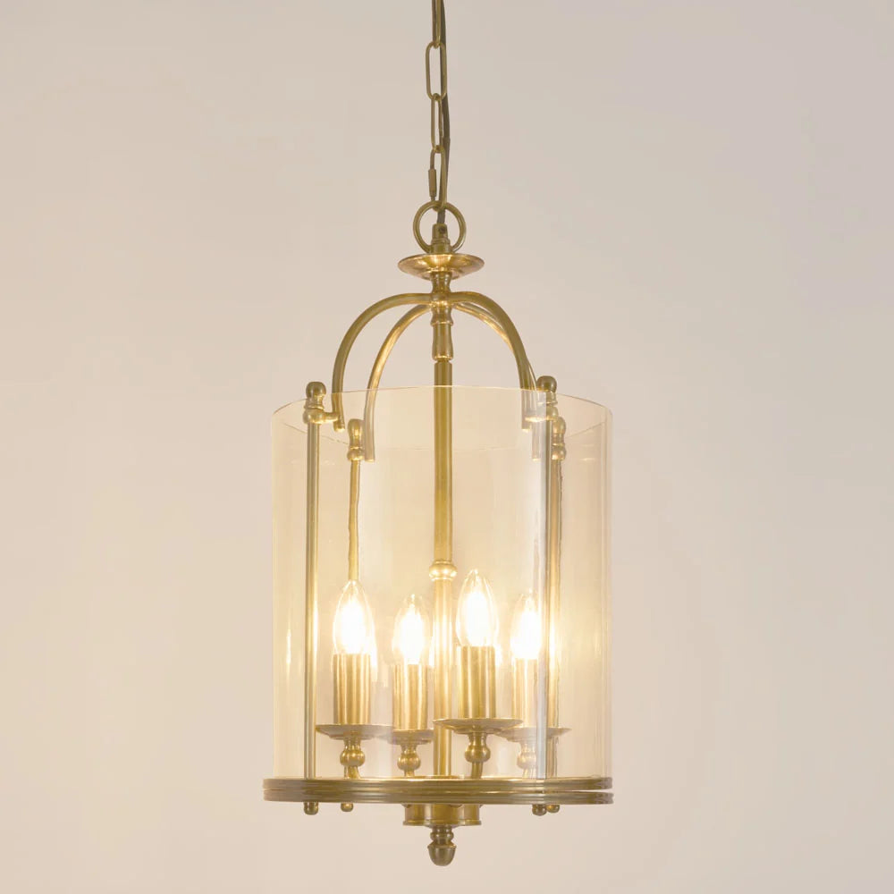 Academy Pendant Light Clear & Antique Brass - ELPIM31848AB