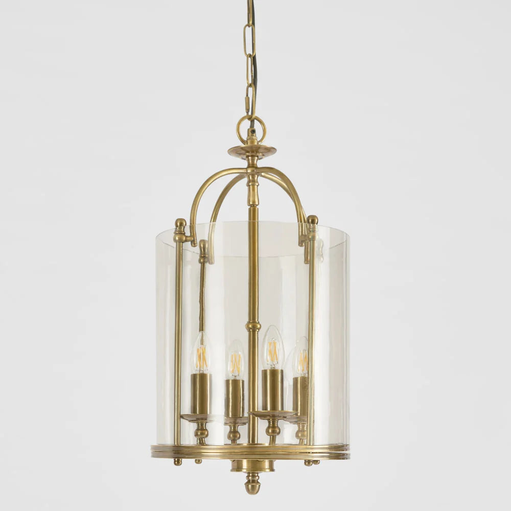 Academy Pendant Light Clear & Antique Brass - ELPIM31848AB