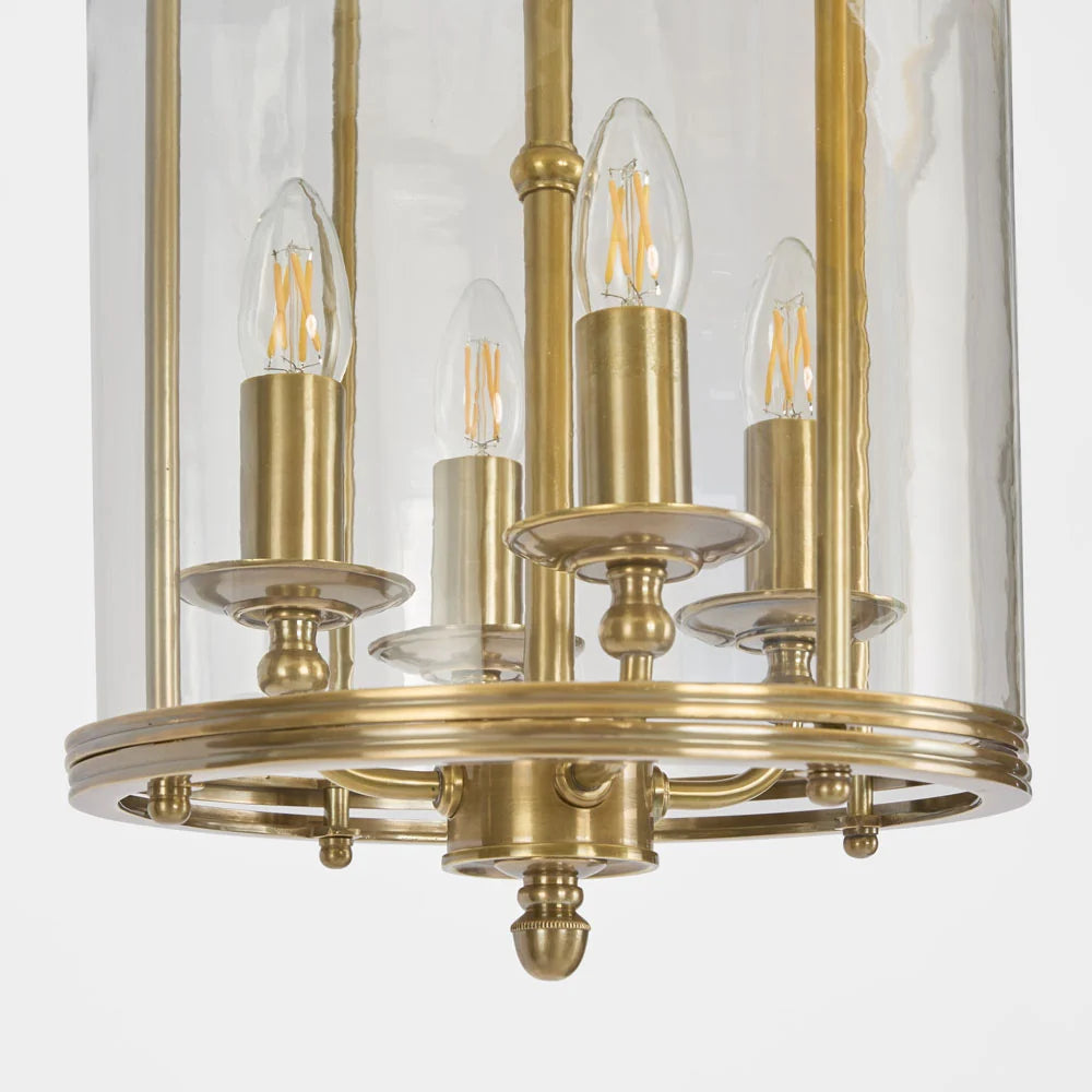 Academy Pendant Light Clear & Antique Brass - ELPIM31848AB
