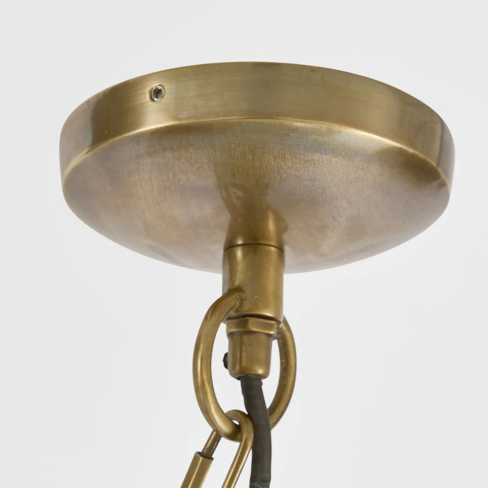 Academy Pendant Light Clear & Antique Brass - ELPIM31848AB
