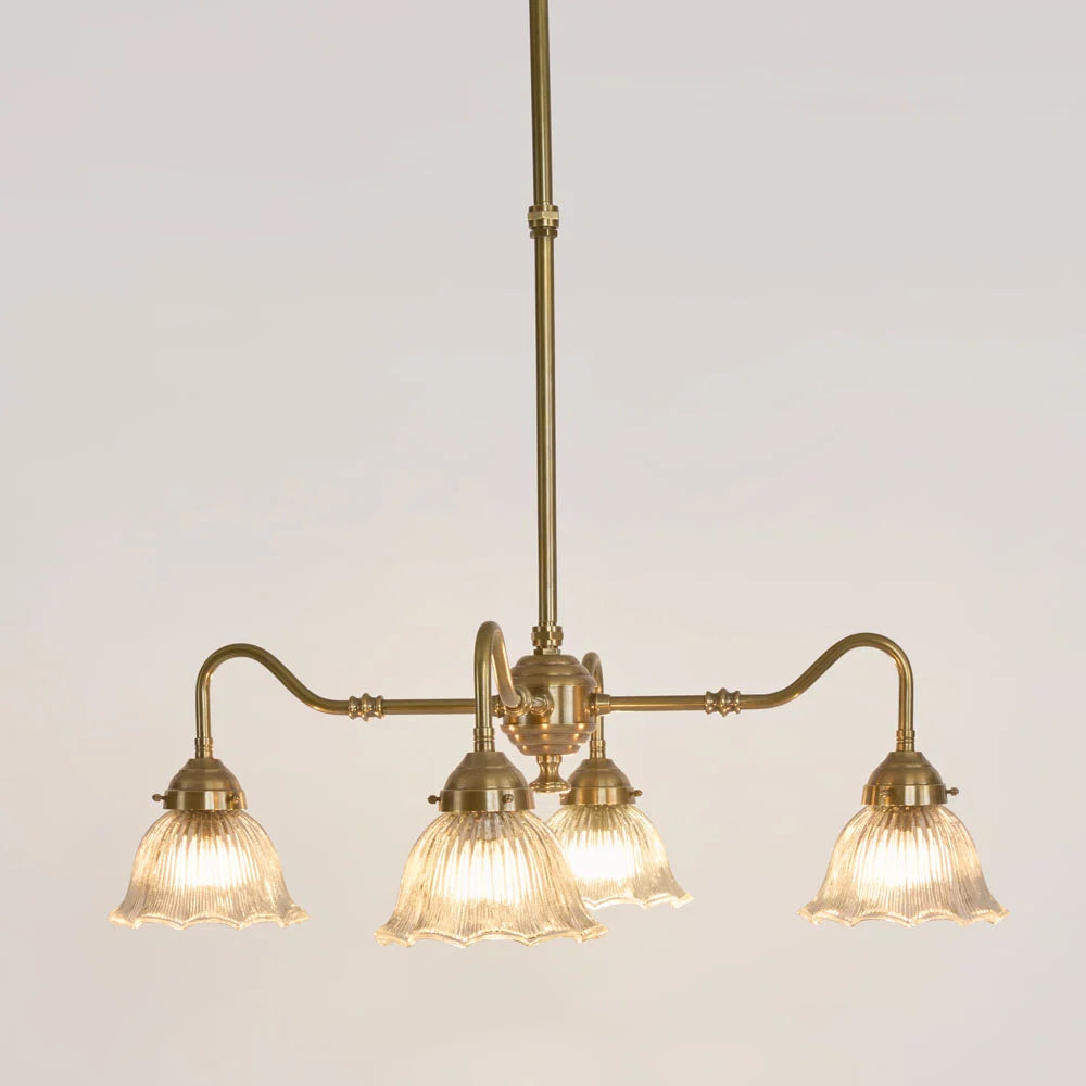 Farmount Pendant Light Clear & Antique Brass - ELPIM32184AB