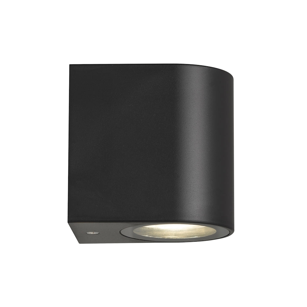 EOS2 Polycarbonate Single Exterior Wall Light Black - EOS2 EX1-BK