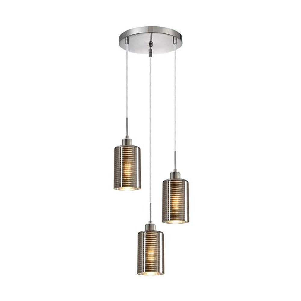 Buy Cluster Pendants Australia Interior Iron & Chrome Glass 3 Light Cluster Pendant - ESPEJO1X3R
