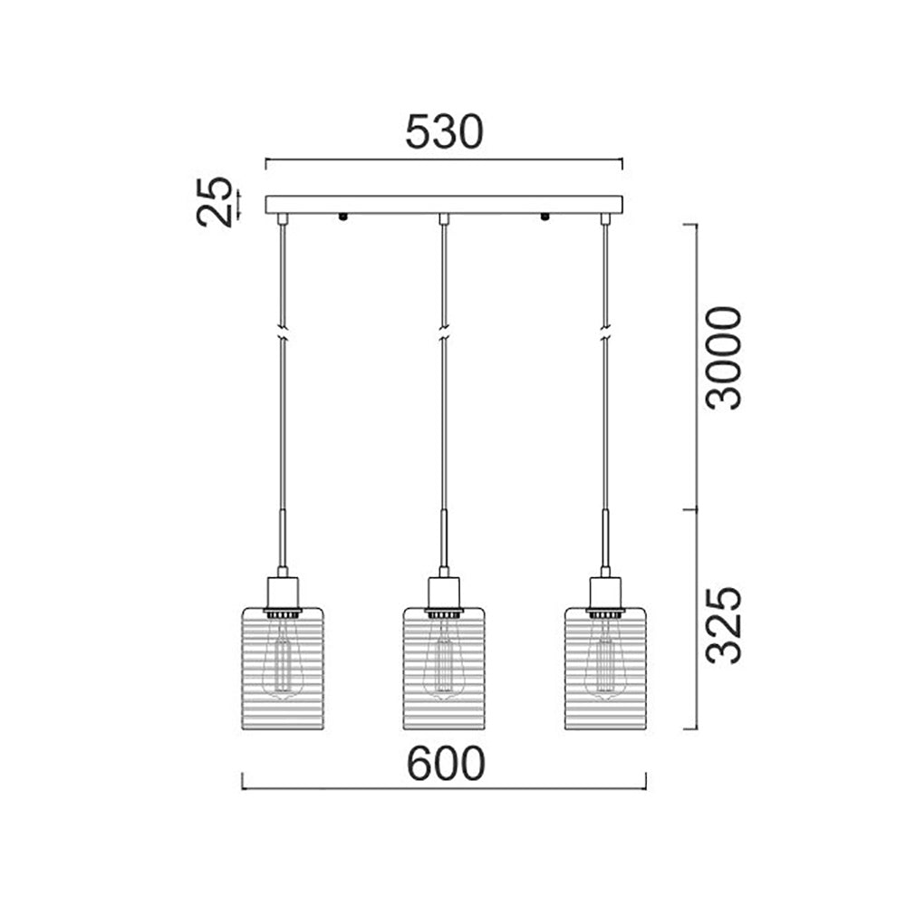 Buy Island Pendant Lights Australia Interior Iron & Chrome Glass 3 Light Island Pendant - ESPEJO1X3S