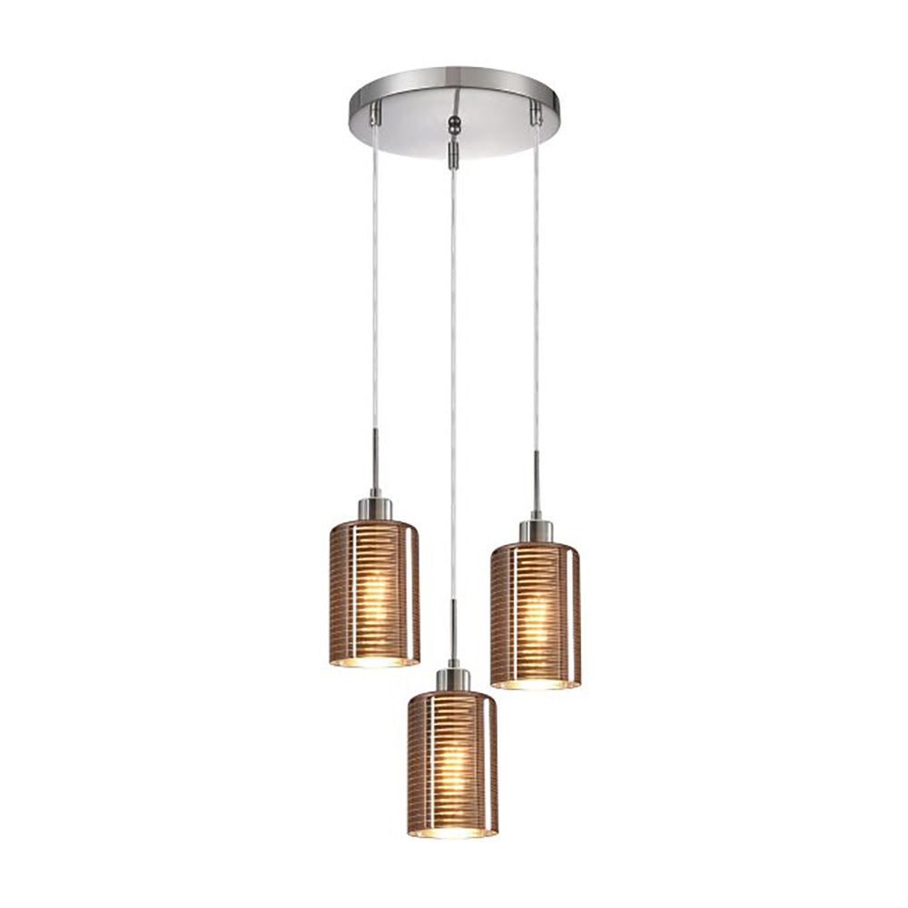 Buy Cluster Pendants Australia Interior Iron & Rose Gold Glass 3 Light Cluster Pendant - ESPEJO2X3R