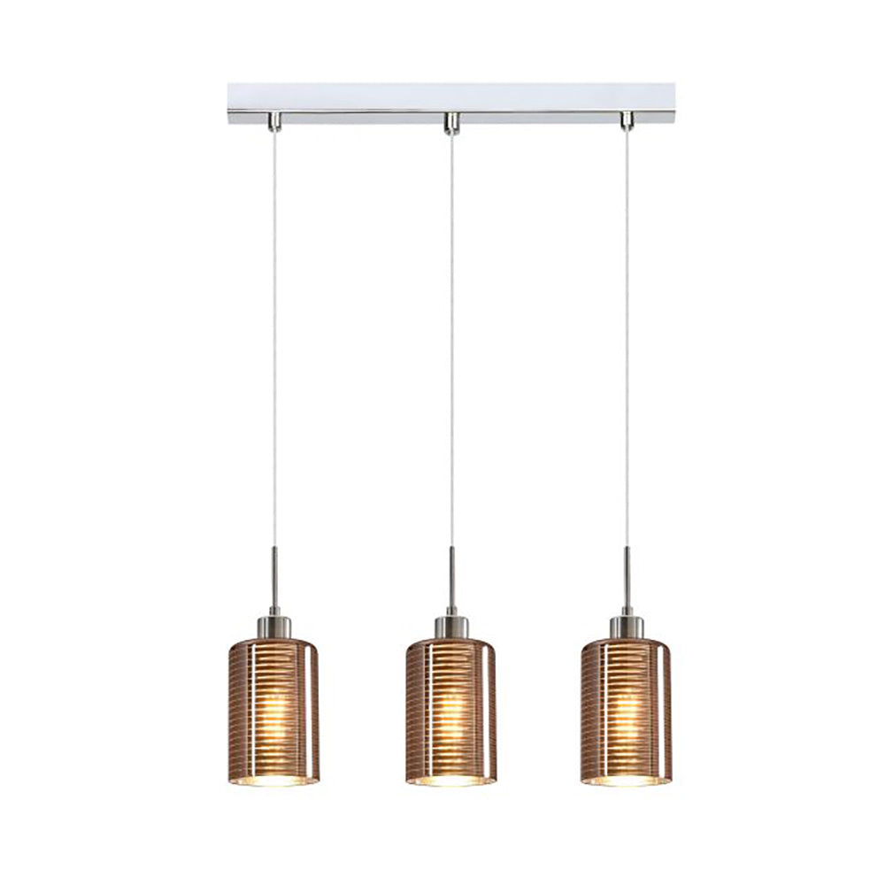 Buy Island Pendant Lights Australia Interior Iron & Rose Gold Glass 3 Light Island Pendant - ESPEJO2X3S
