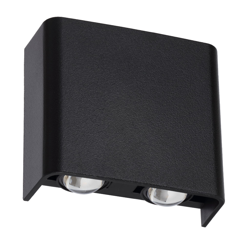 Eyvor 4 Light LED Exterior Wall Light 4W TRI Colour Black - EYVOR EXWB4-BK