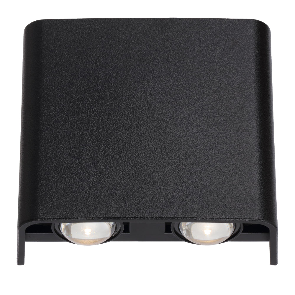 Eyvor 4 Light LED Exterior Wall Light 4W TRI Colour Black - EYVOR EXWB4-BK
