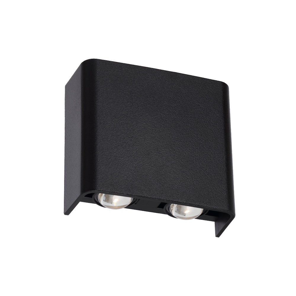 Eyvor 4 Light LED Exterior Wall Light 4W TRI Colour Black - EYVOR EXWB4-BK