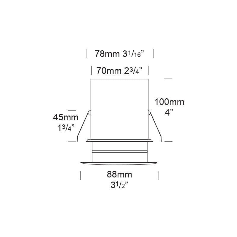 Eave Lite Recessed Downlight Stainless Steel - EAVE/SS