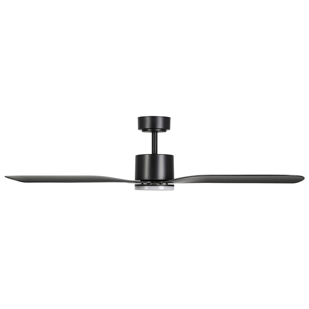 Buy DC Ceiling Fans With Light Australia ILUKA DC Ceiling Fan 60" Matt Black With LED - 20538102