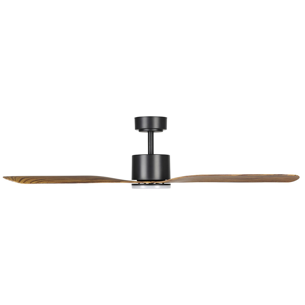 Buy DC Ceiling Fans With Light Australia ILUKA DC Ceiling Fan 52" Black & Wood With LED - 20537815
