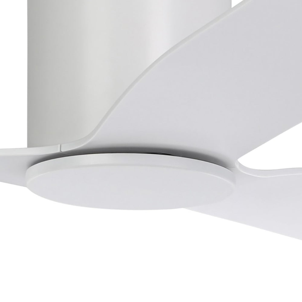 Buy DC Ceiling Fans Australia ILUKA Hugger DC Ceiling Fan 52" Matt White - 20538201