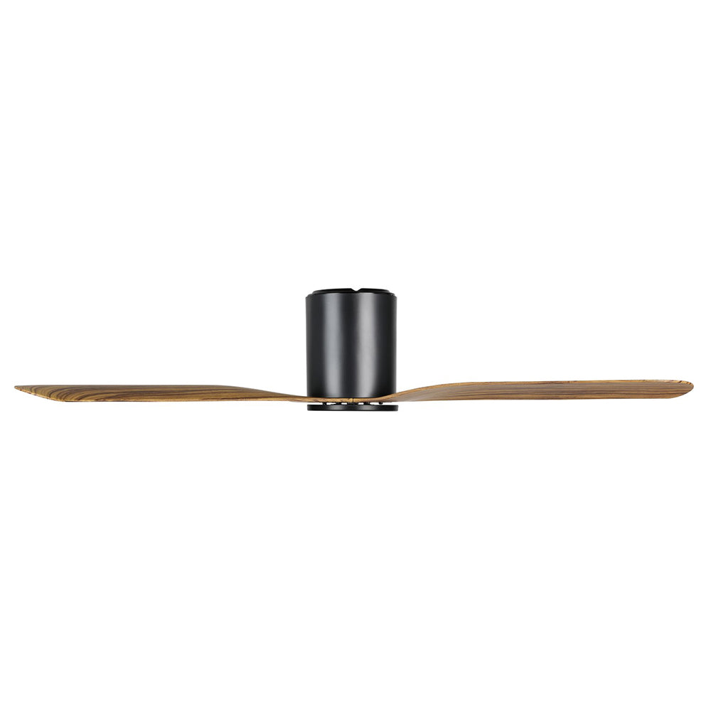 Buy DC Ceiling Fans Australia ILUKA Hugger DC Ceiling Fan 52" Black & Wood - 20538215