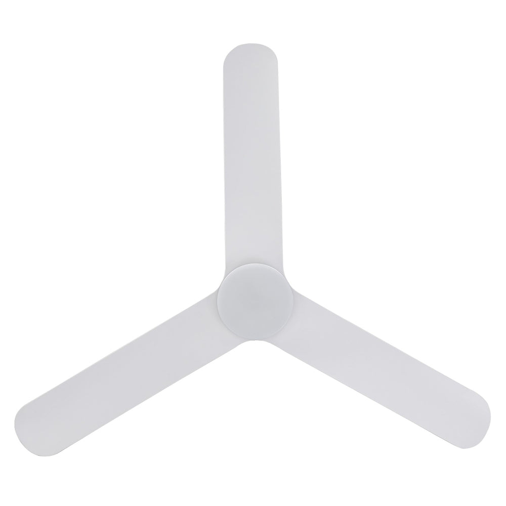 Buy DC Ceiling Fans With Light Australia ILUKA Hugger DC Ceiling Fan 52" Matt White With LED - 20538301