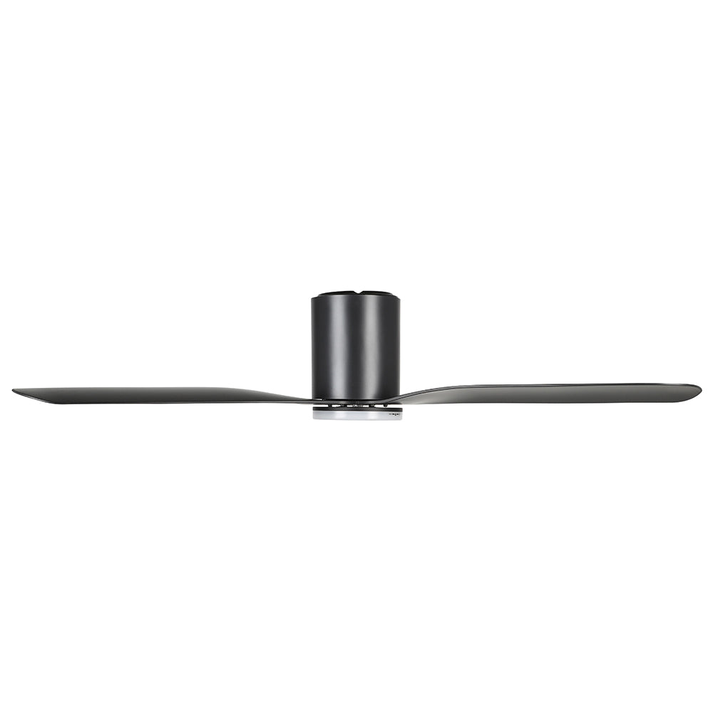 Buy DC Ceiling Fans With Light Australia ILUKA Hugger DC Ceiling Fan 52" Matt Black With LED - 20538302