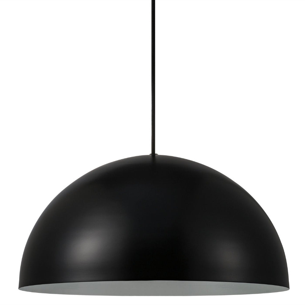 Buy Pendant Lights Australia Ellen 1 Light 400mm Pendant Black - 48573003