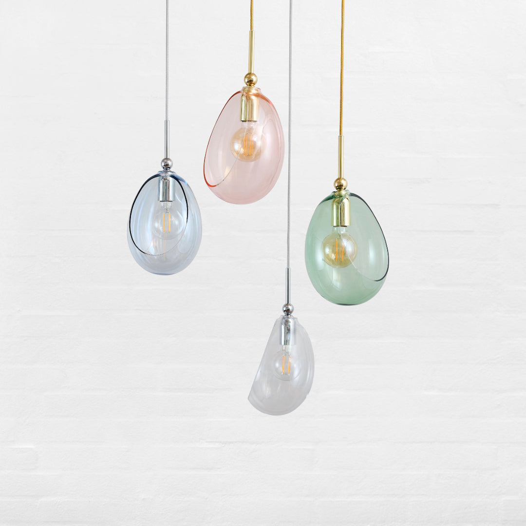 Embrace Medium Pendant Light Clear & Shiny Silver - LA102102