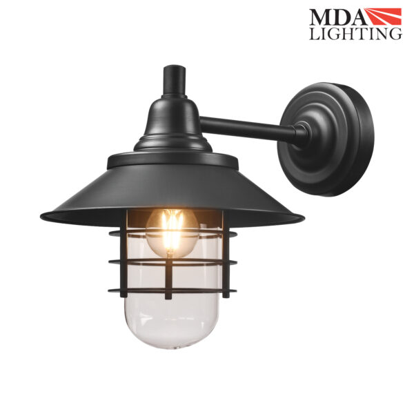 Epping Exterior Wall Light Black - MDAEPPBK
