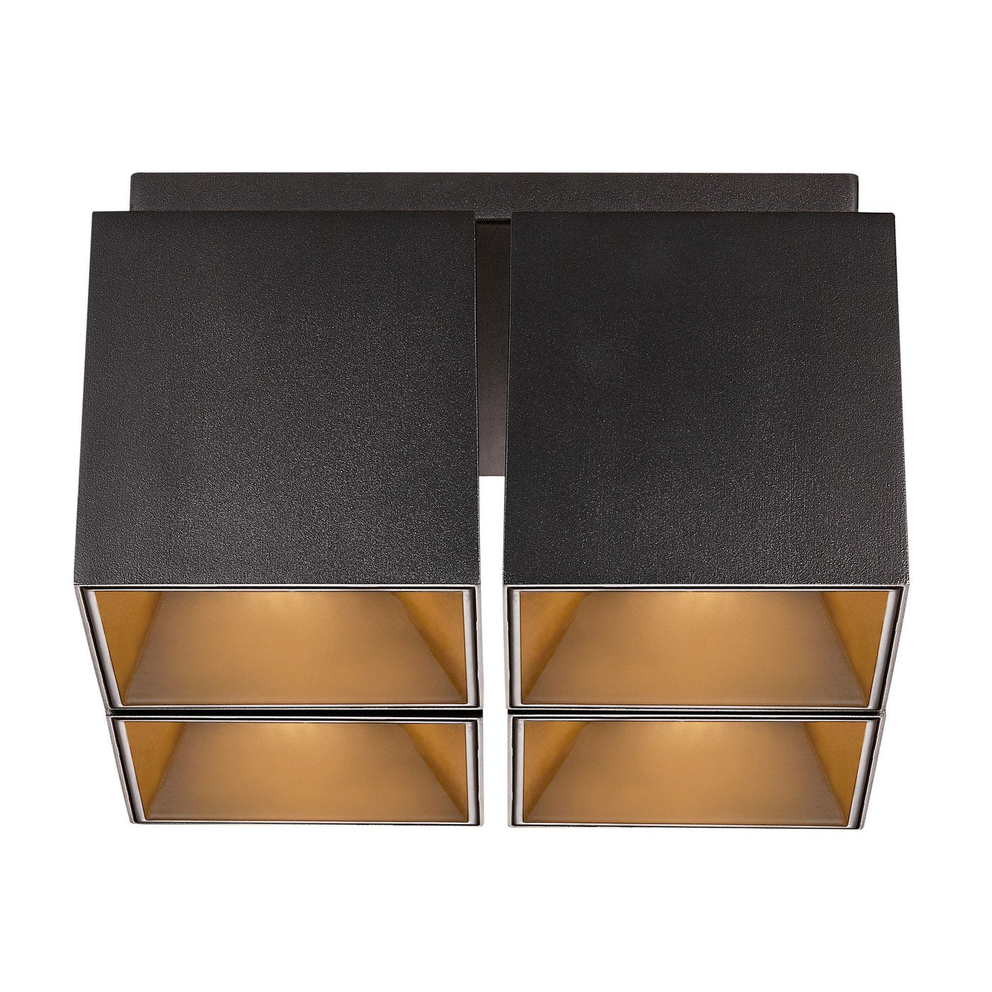 Ethan 4 Light Spot Surface Downlight Light Matt Black - 2110430103