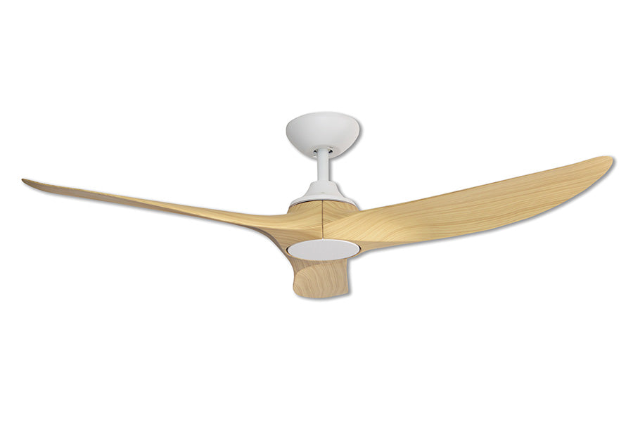Evolve EC/DC Ceiling Fan 52" Matt White & Oak - E371