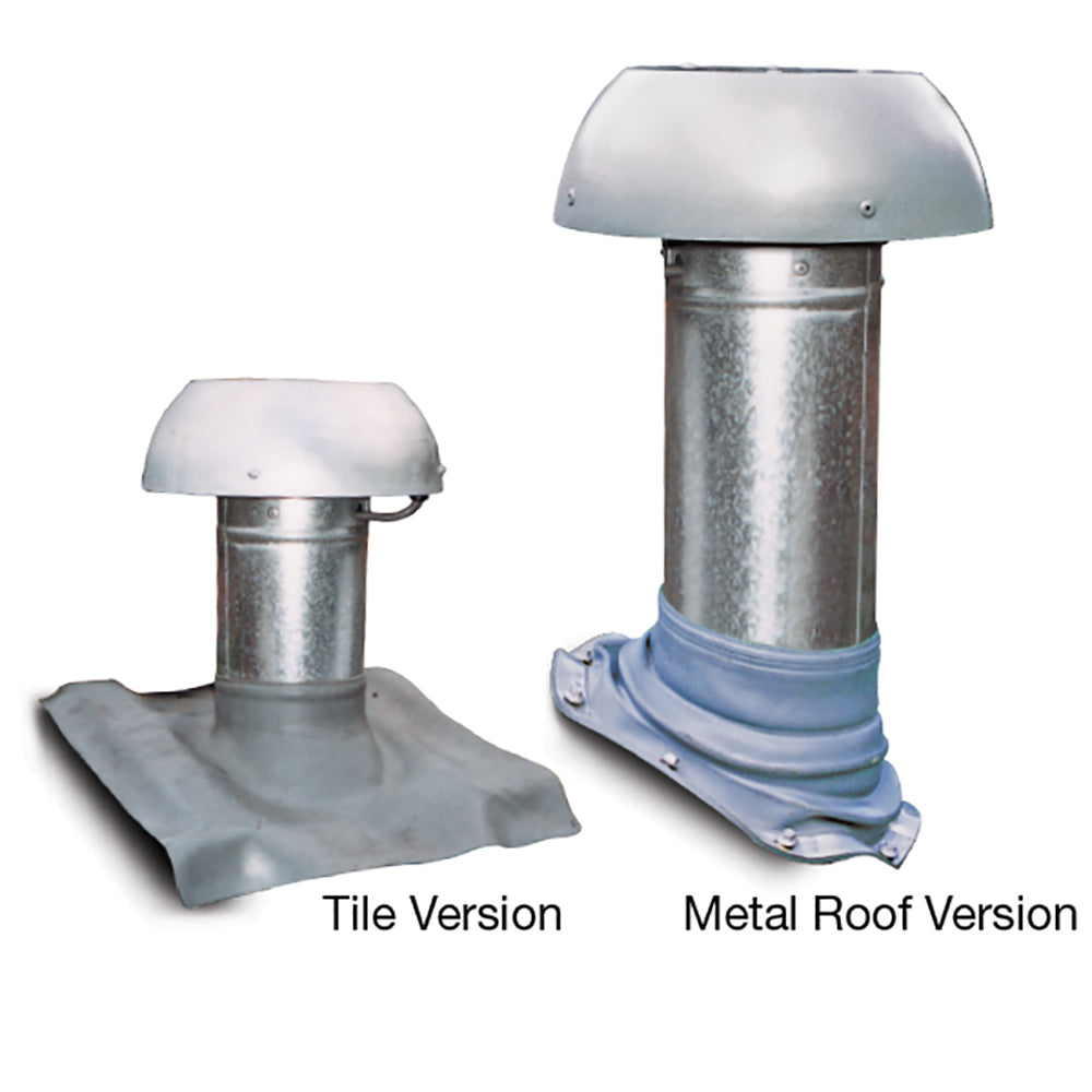 Ezifit Thru Roof Relief Vent 150mm For Tile Roof Profile - ERV150T