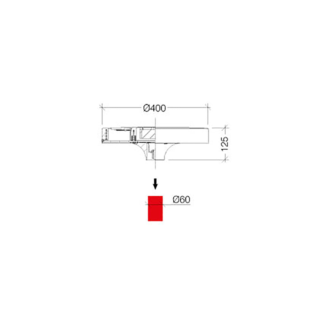 Buy Post Tops Australia Cerchio Post Top Charcoal Aluminium 4000K - F1068