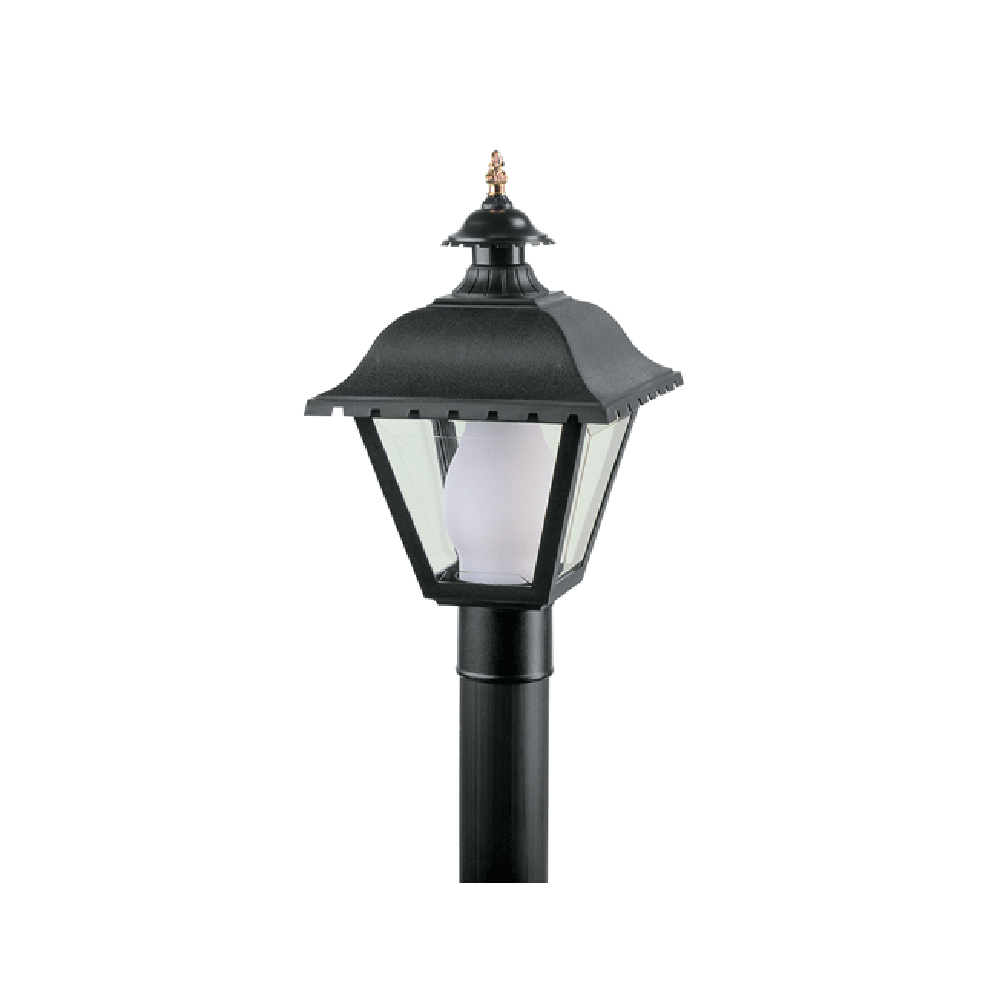 Bollard Light Black Polypropylene / Glass- F7171L-BL