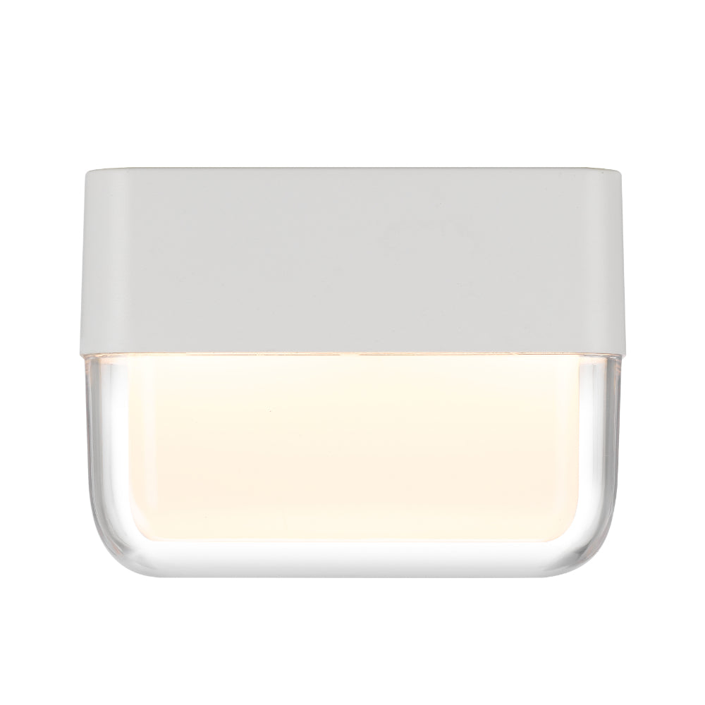 Fadro LED 100mm Wall Light 3W Tri Colour White - FADRO EX10-WH