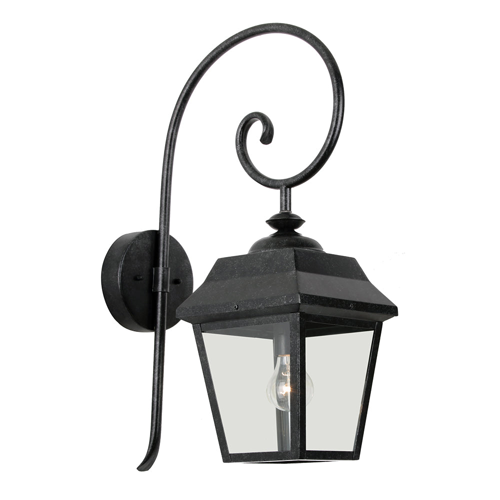 Buy Outdoor Wall Lanterns Australia Fairlight Outdoor Wall Lantern Antique Black Aluminium - 1000620