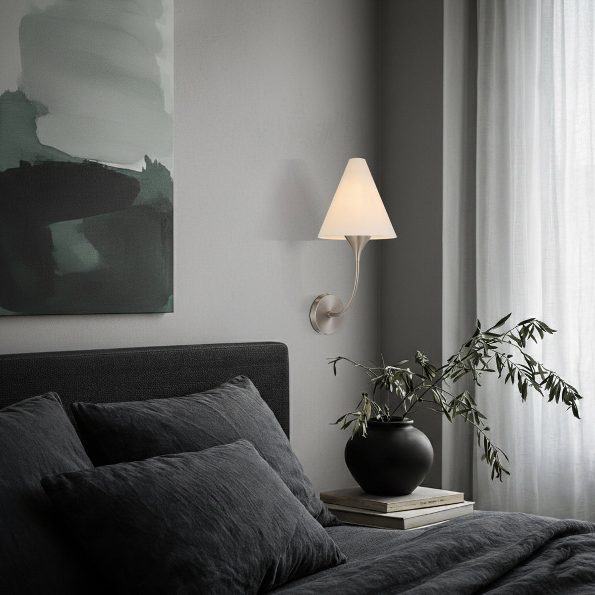 Farnix Wall Light Nickel Matt - FARNIX WB-NK