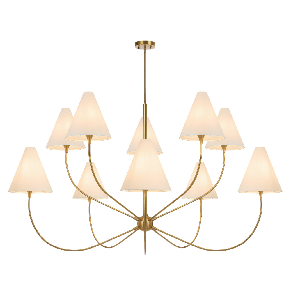 Farnix 10 Light Pendant Antique Gold - FARNIX PE10-AG