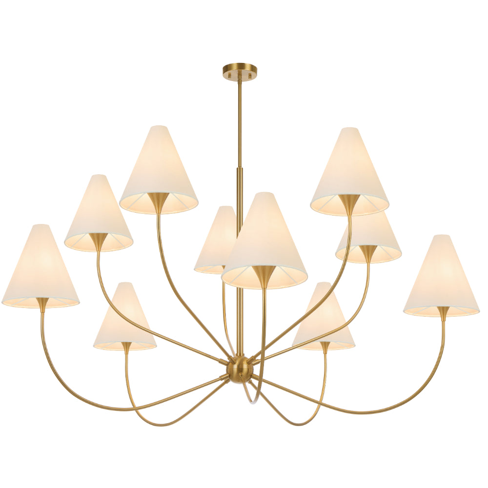 Farnix 10 Light Pendant Antique Gold - FARNIX PE10-AG