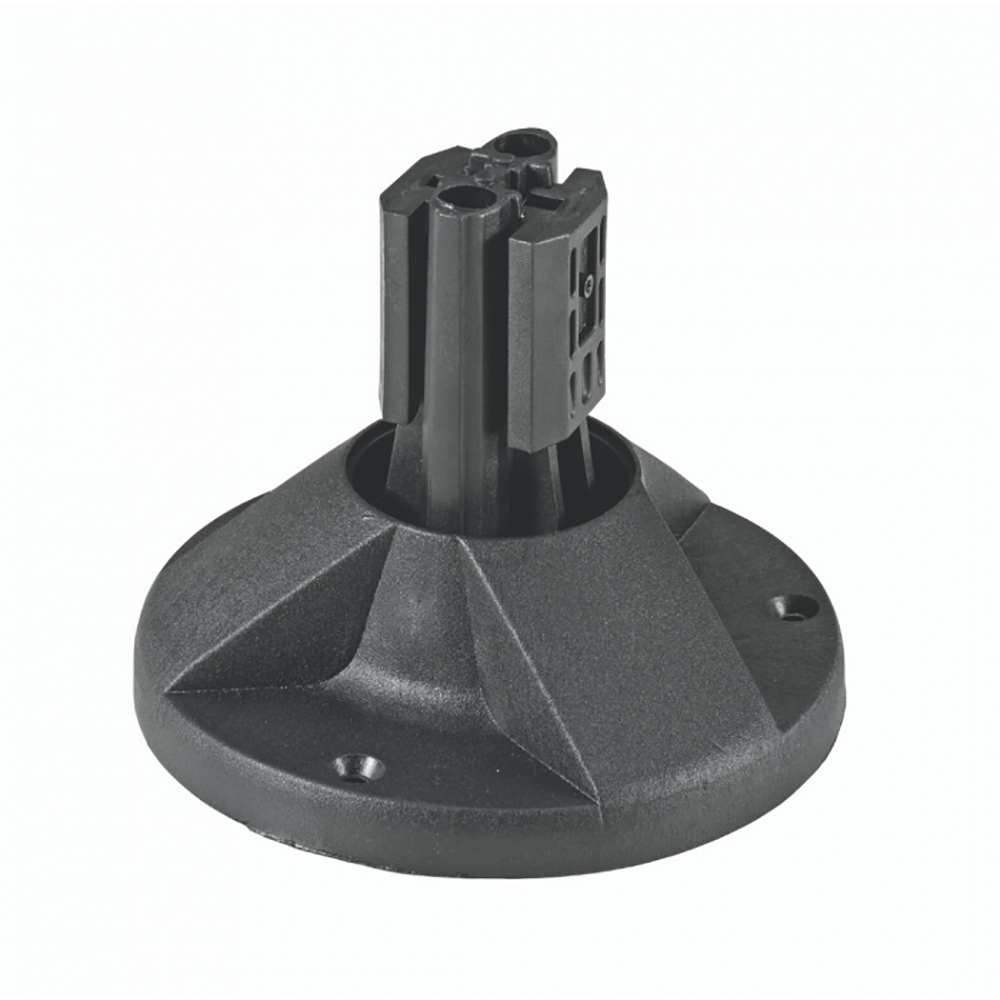 Buy Posts And Bases Australia Bollard Base H125mm Black Plastic - FB1480
