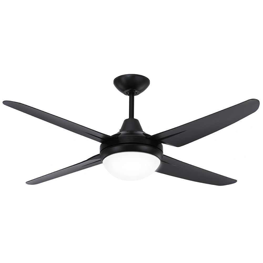 Clare AC Ceiling Fan 54" Black With B22 Light - FC662134BK