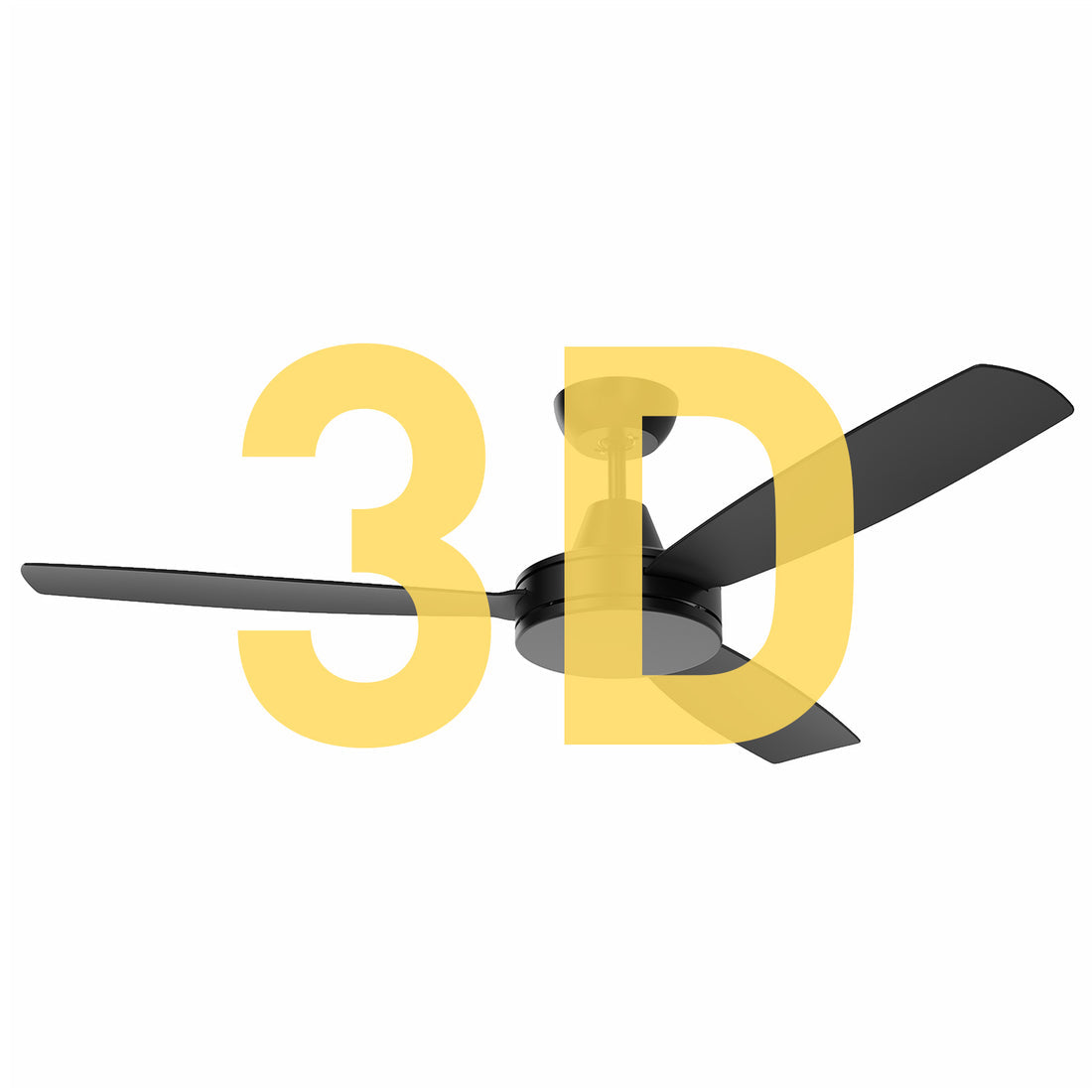 Nemoi 3B DC Ceiling Fan 54" Black With Remote - FC700133BK