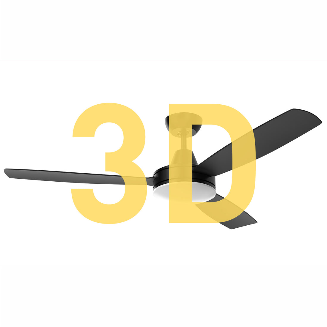 Nemoi 3B DC Ikuü Ceiling Fan 54" LED Light Black With Remote - FC708133BK