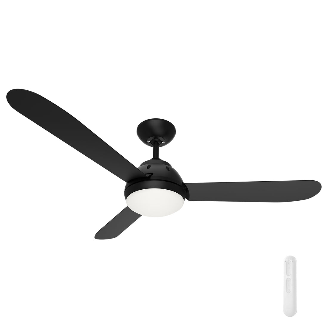 Brooke DC Ceiling Fan 50" With LED Light Black And Remote - FC947123BK