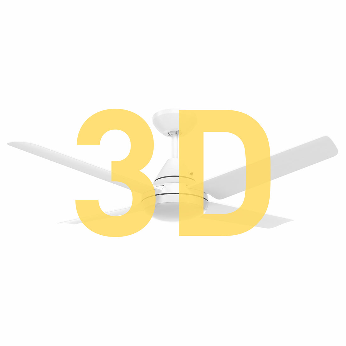 Cardinia AC Ceiling Fan 48" With CCT LED Light White And Remote - FC958124WH