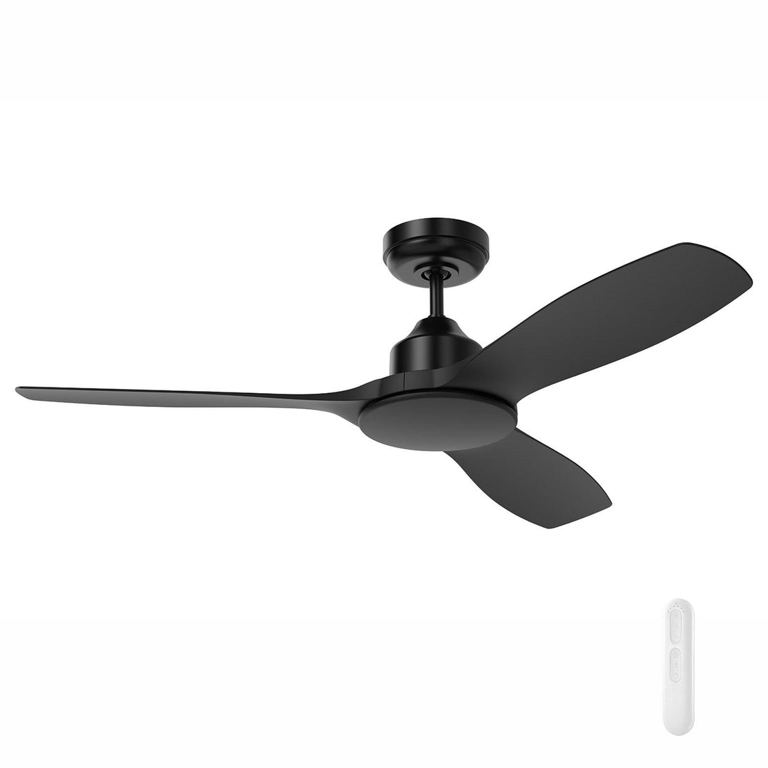 Raptor Small DC Ceiling Fan 48" Black With Remote - FC970123BK